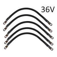 2 AWG Club Car DS 36V Battery Cable 5pcs Set