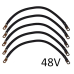 2 AWG Club Car DS 48V Battery Cable 5pcs Set